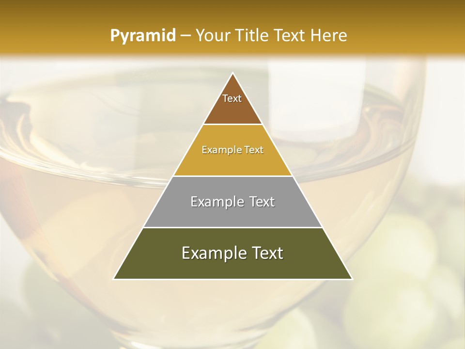 Still-Life With Bunch Of Grapes And White Wine PowerPoint Template