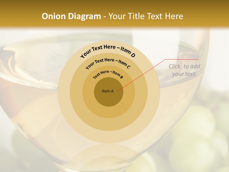 Still-Life With Bunch Of Grapes And White Wine PowerPoint Template