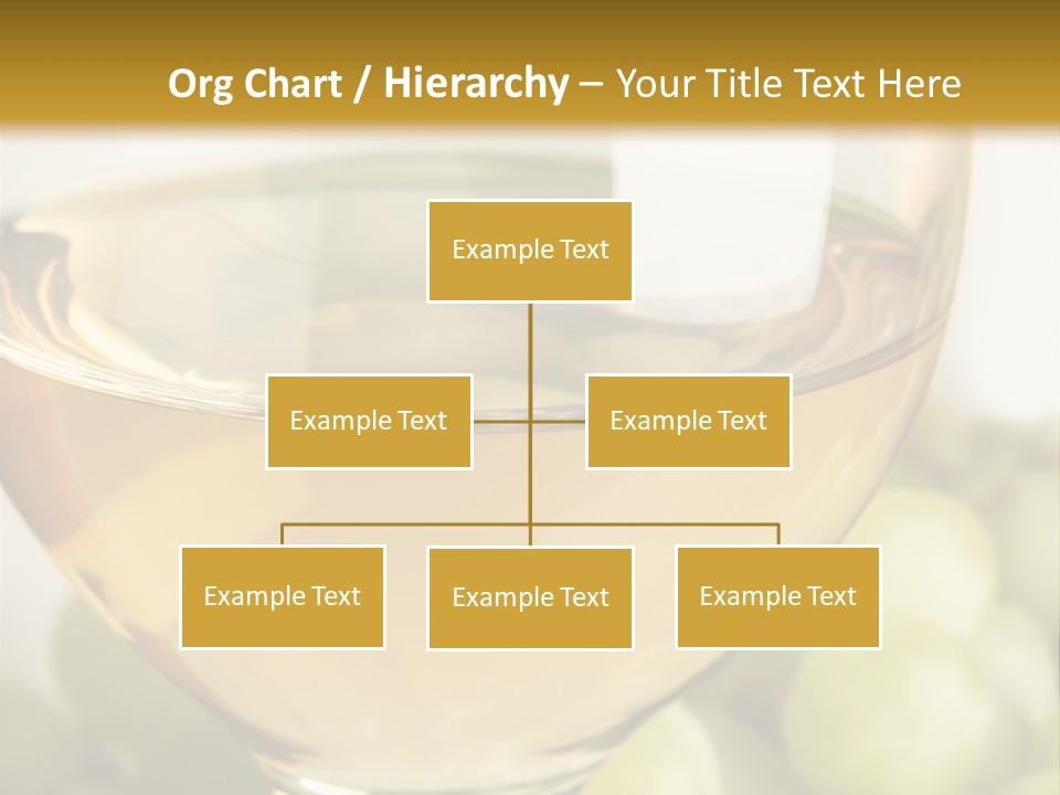 Still-Life With Bunch Of Grapes And White Wine PowerPoint Template