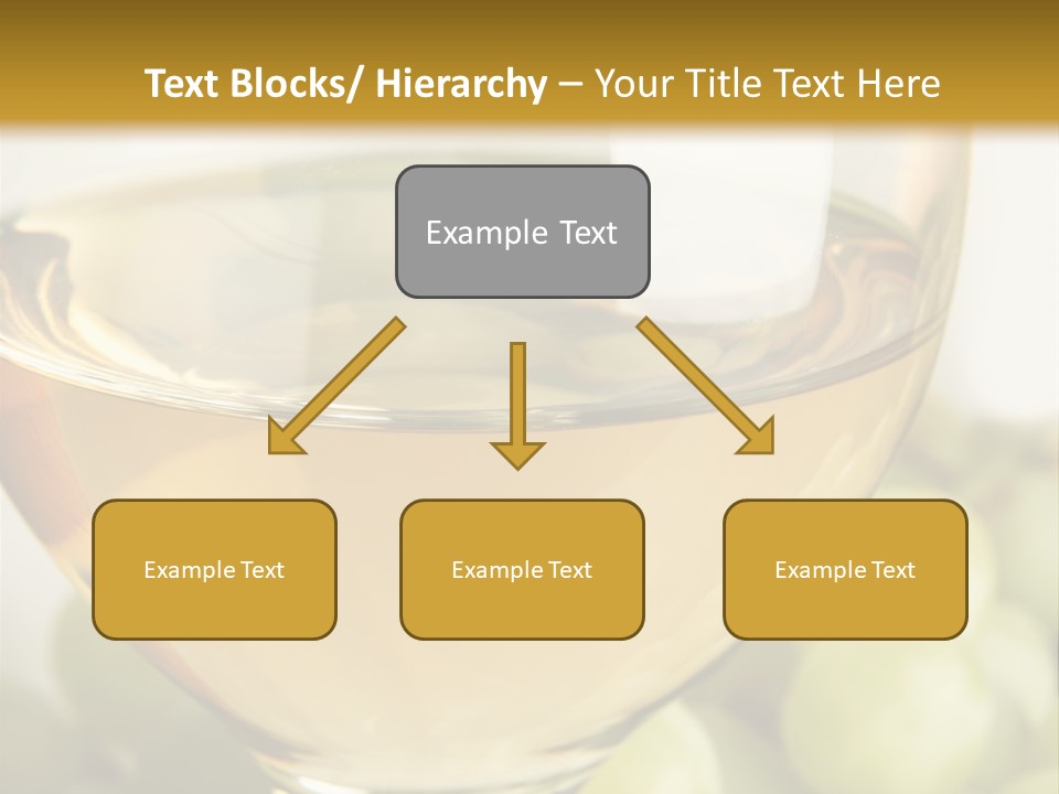 Still-Life With Bunch Of Grapes And White Wine PowerPoint Template