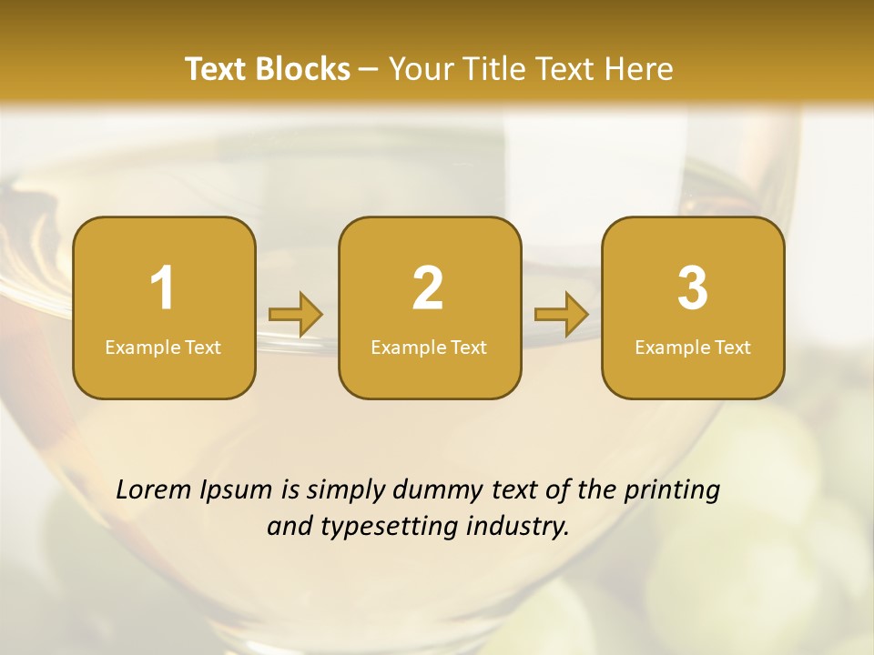 Still-Life With Bunch Of Grapes And White Wine PowerPoint Template