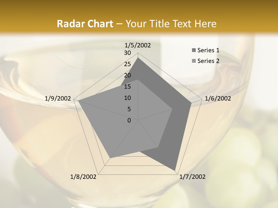 Still-Life With Bunch Of Grapes And White Wine PowerPoint Template