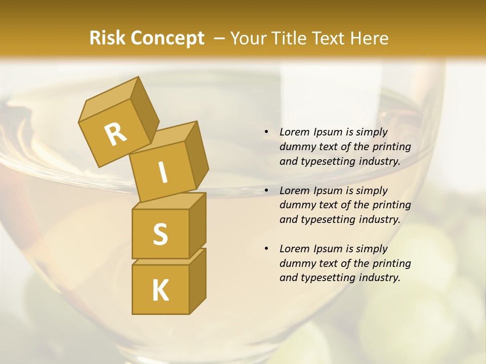 Still-Life With Bunch Of Grapes And White Wine PowerPoint Template