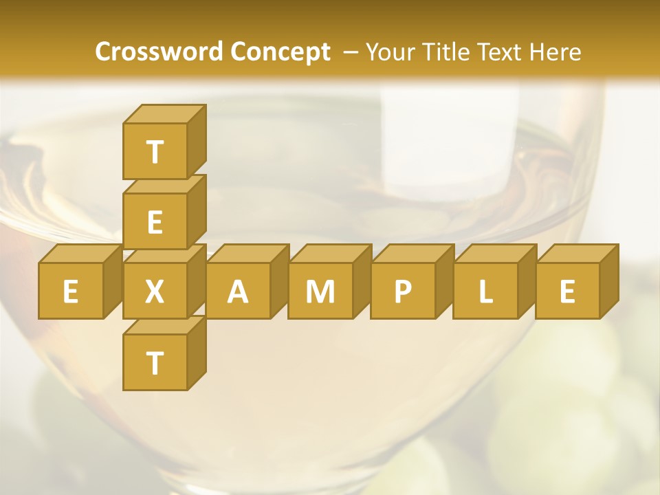 Still-Life With Bunch Of Grapes And White Wine PowerPoint Template