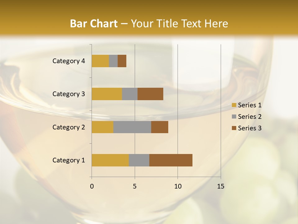 Still-Life With Bunch Of Grapes And White Wine PowerPoint Template