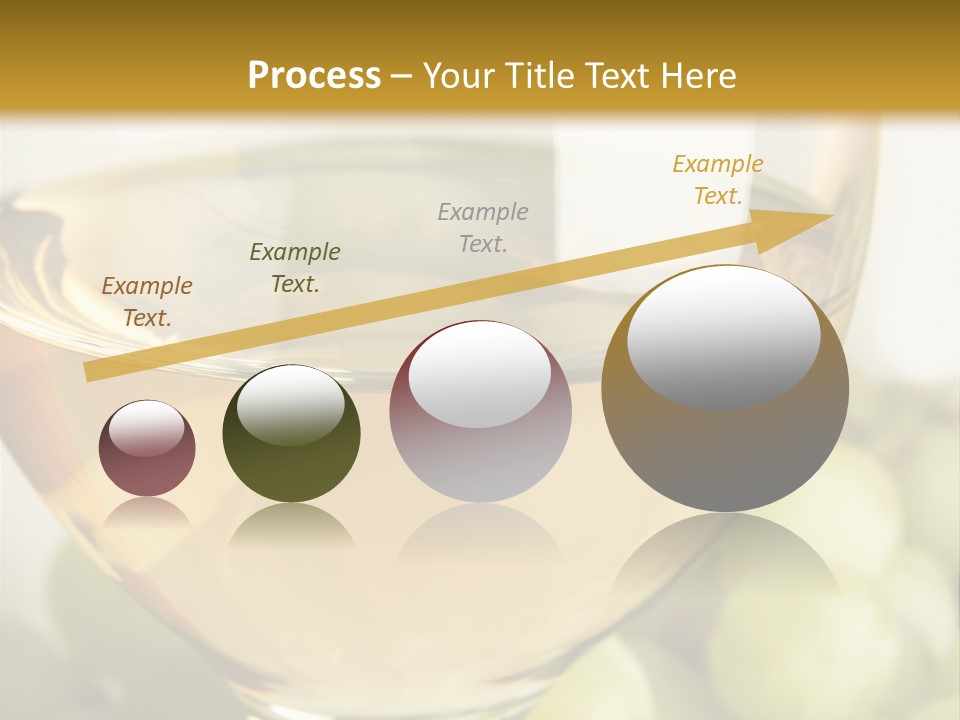 Still-Life With Bunch Of Grapes And White Wine PowerPoint Template