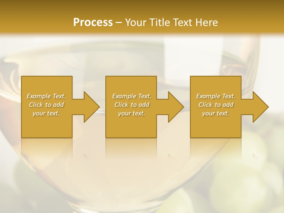 Still-Life With Bunch Of Grapes And White Wine PowerPoint Template