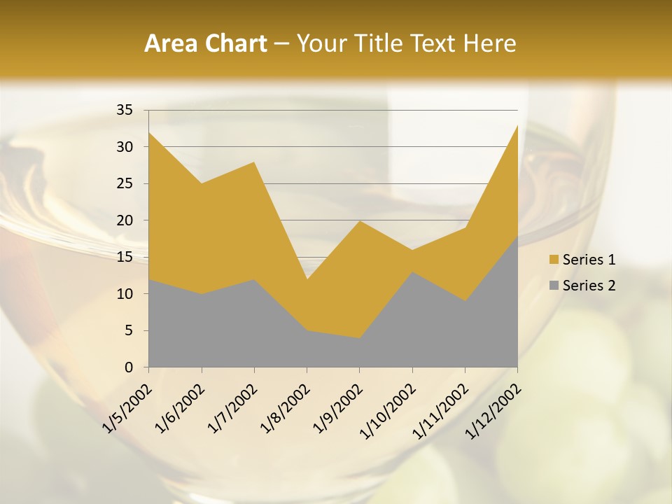 Still-Life With Bunch Of Grapes And White Wine PowerPoint Template