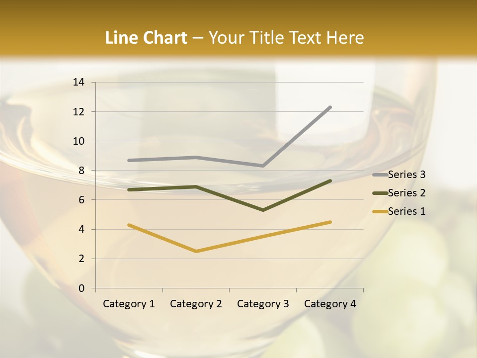 Still-Life With Bunch Of Grapes And White Wine PowerPoint Template