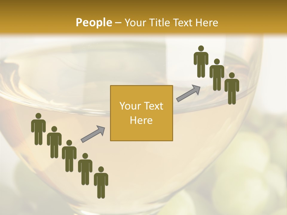 Still-Life With Bunch Of Grapes And White Wine PowerPoint Template