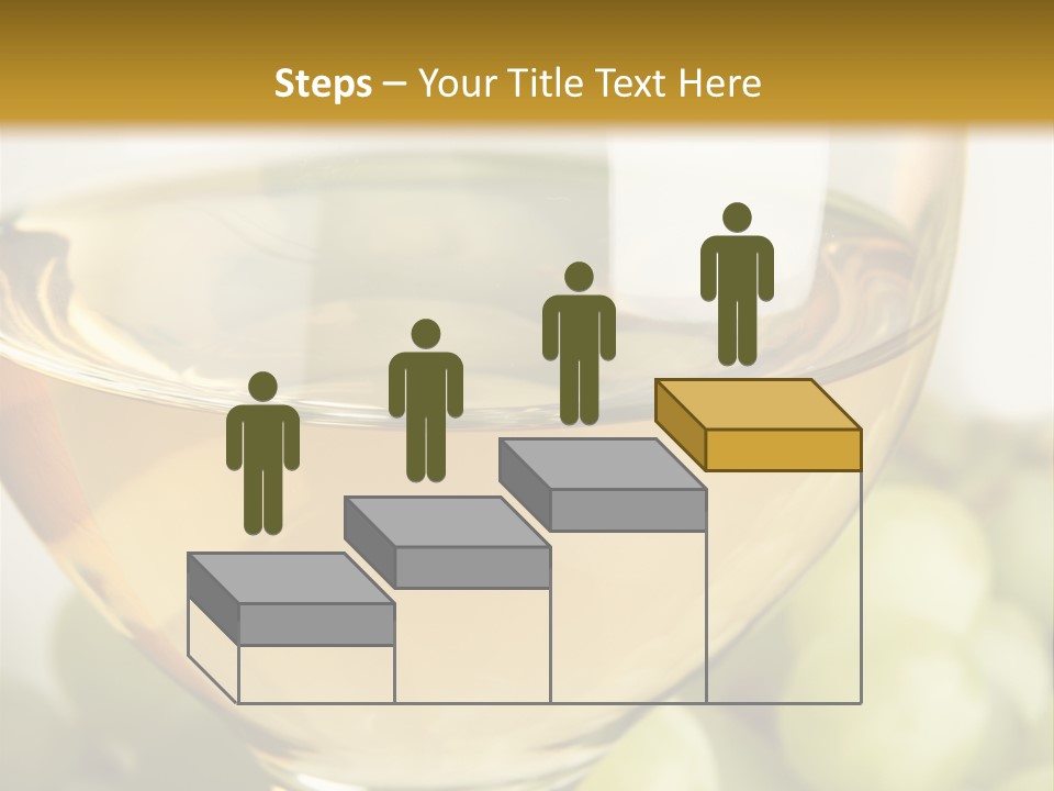 Still-Life With Bunch Of Grapes And White Wine PowerPoint Template