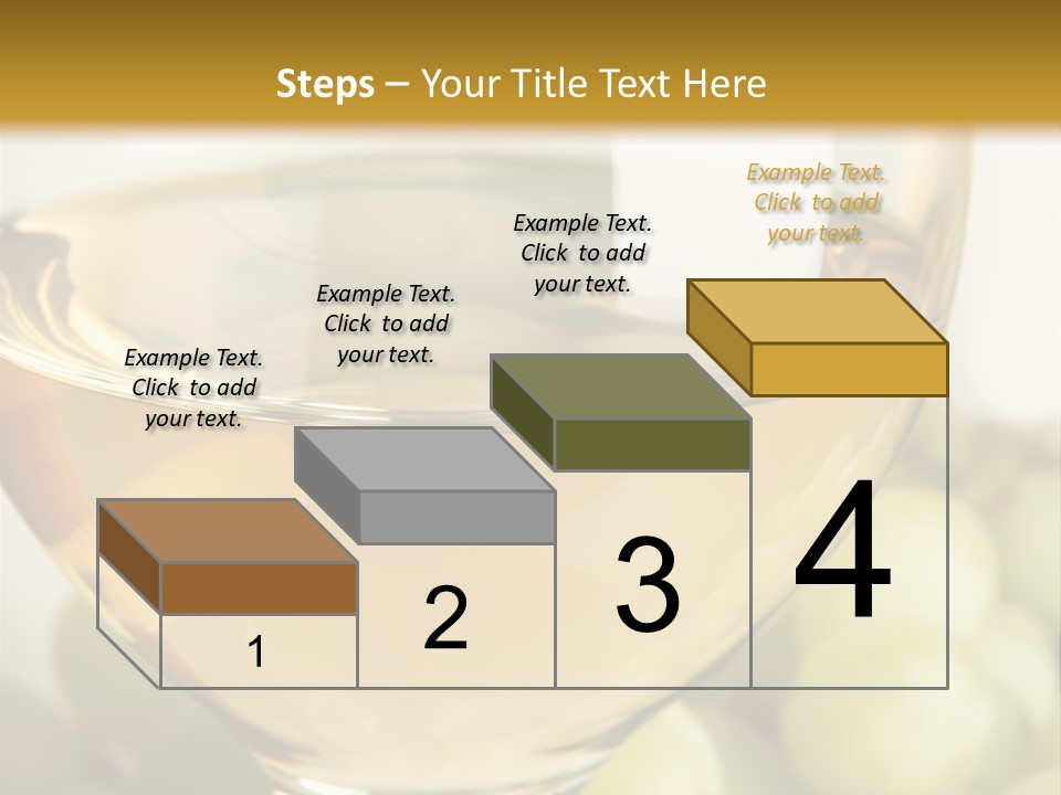 Still-Life With Bunch Of Grapes And White Wine PowerPoint Template