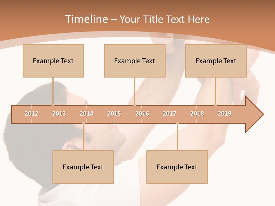 Father's Love. Cute Baby With Father. PowerPoint Template