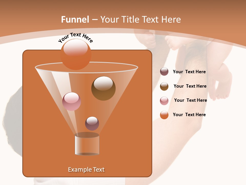 Father's Love. Cute Baby With Father. PowerPoint Template