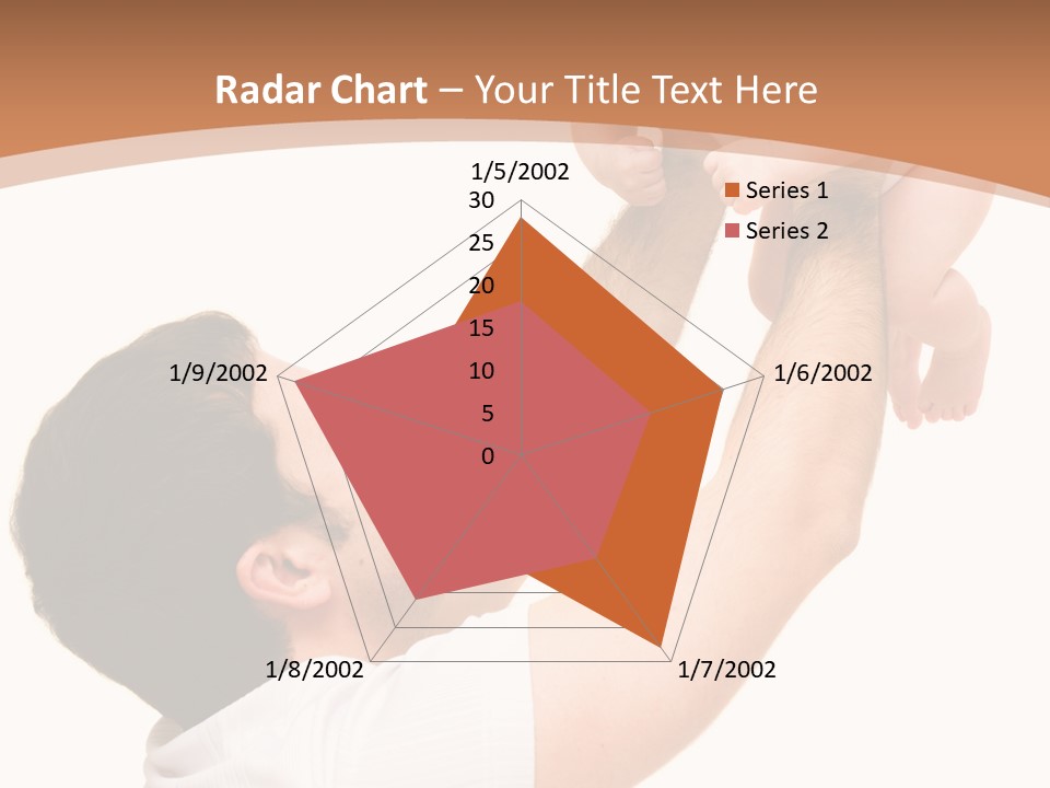 Father's Love. Cute Baby With Father. PowerPoint Template