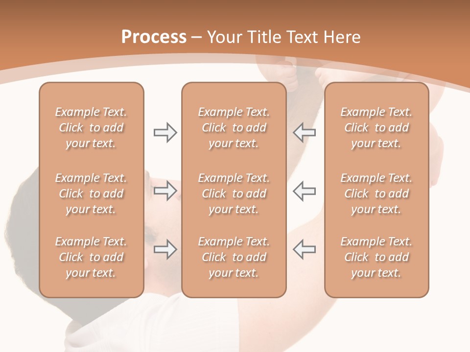 Father's Love. Cute Baby With Father. PowerPoint Template
