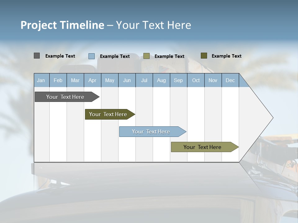 Classic Old Car With Vintage Worn Suitcases On Roof PowerPoint Template