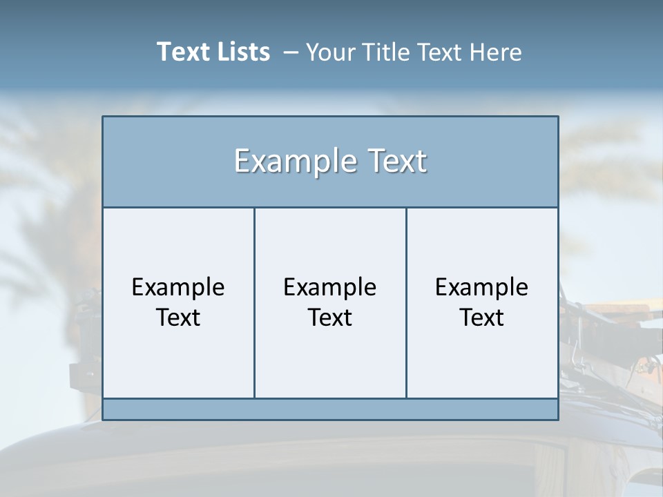 Classic Old Car With Vintage Worn Suitcases On Roof PowerPoint Template