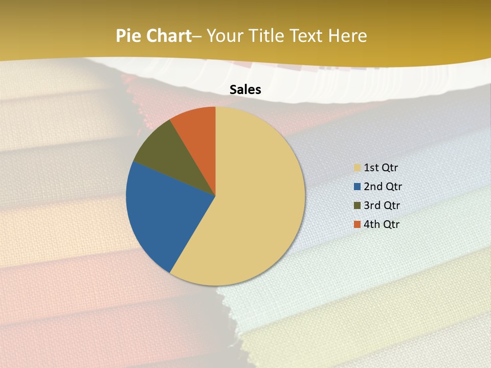 Samples Of A Fabric And Opened Color Card With Various Colors PowerPoint Template