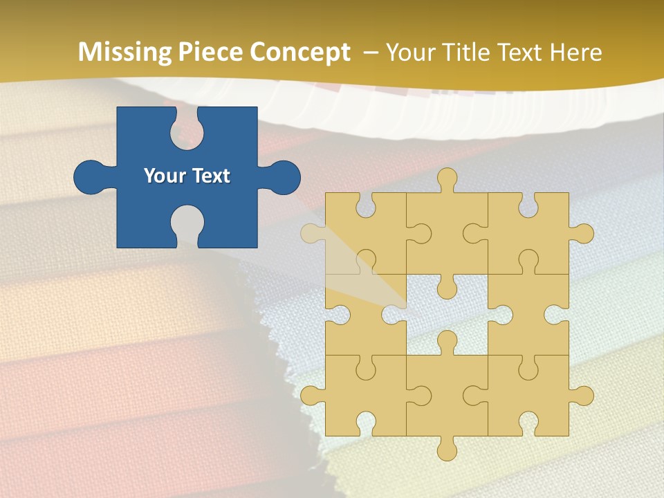 Samples Of A Fabric And Opened Color Card With Various Colors PowerPoint Template