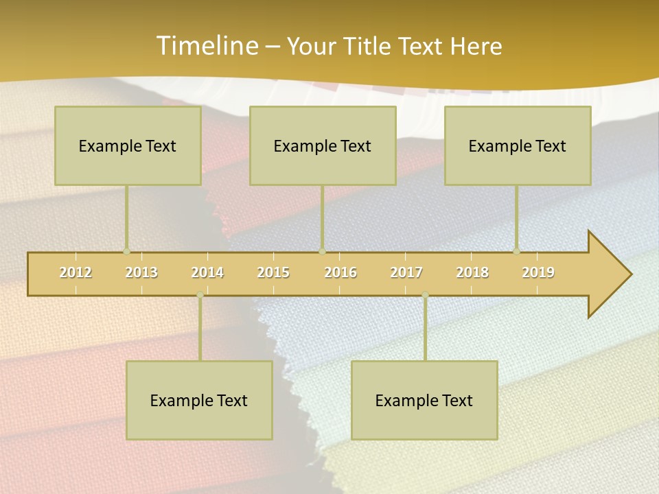Samples Of A Fabric And Opened Color Card With Various Colors PowerPoint Template