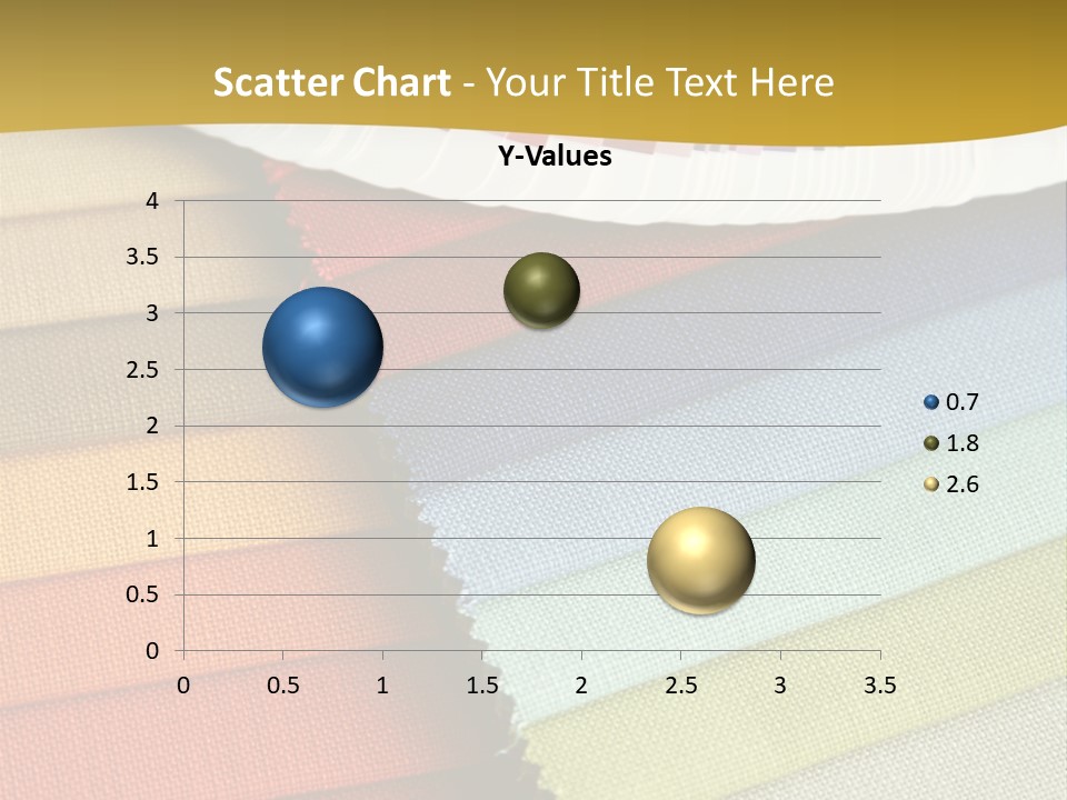 Samples Of A Fabric And Opened Color Card With Various Colors PowerPoint Template