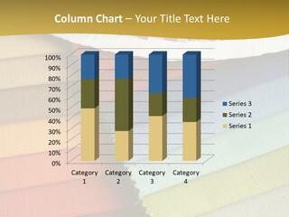 Samples Of A Fabric And Opened Color Card With Various Colors PowerPoint Template