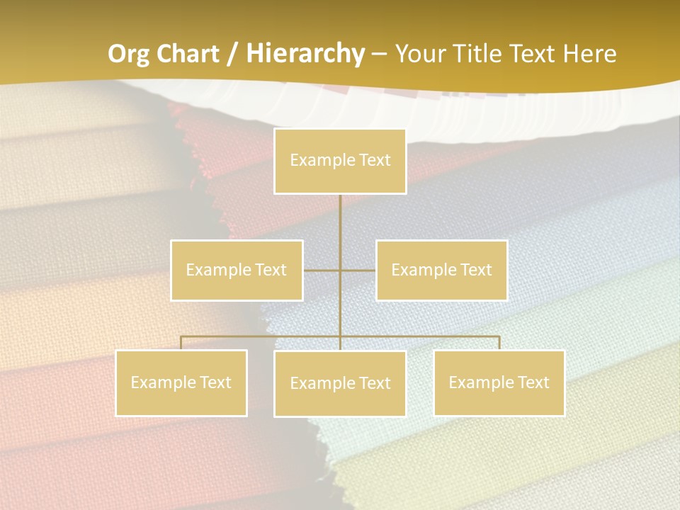 Samples Of A Fabric And Opened Color Card With Various Colors PowerPoint Template