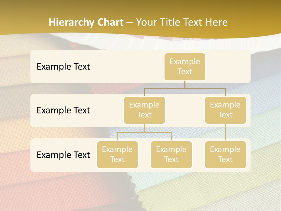 Samples Of A Fabric And Opened Color Card With Various Colors PowerPoint Template