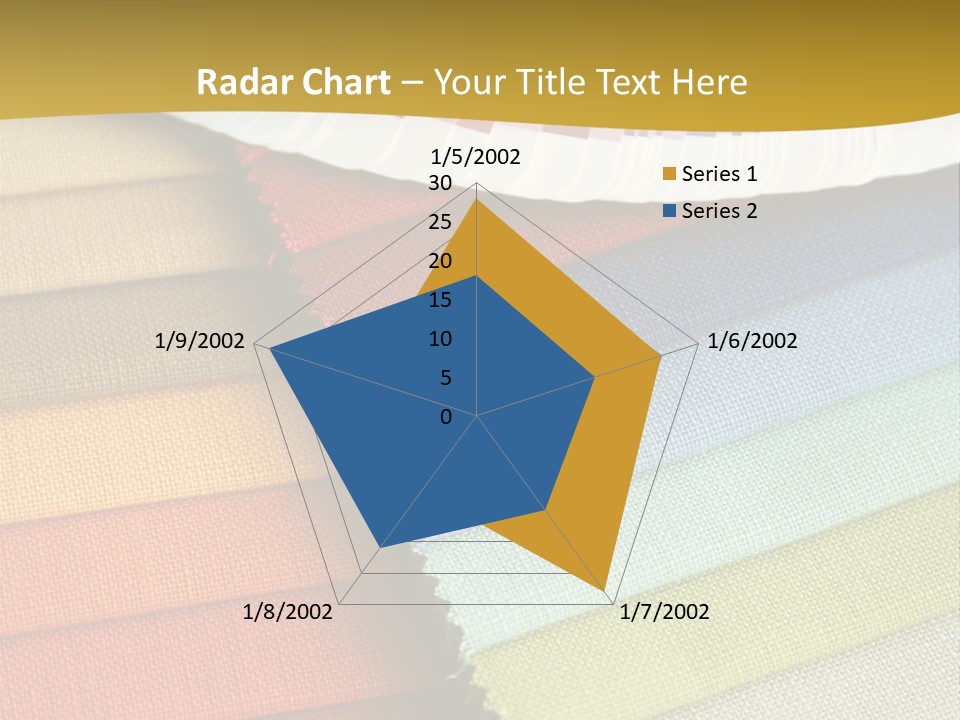 Samples Of A Fabric And Opened Color Card With Various Colors PowerPoint Template
