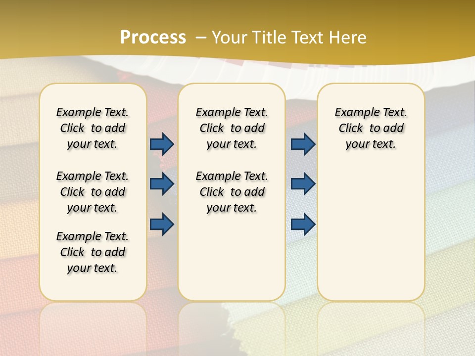 Samples Of A Fabric And Opened Color Card With Various Colors PowerPoint Template