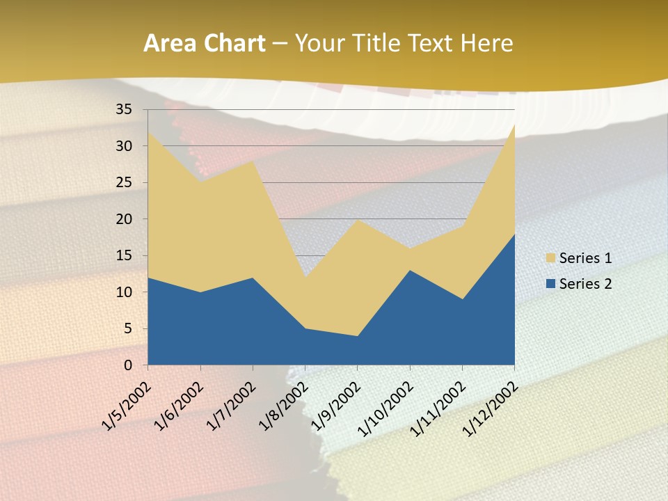 Samples Of A Fabric And Opened Color Card With Various Colors PowerPoint Template