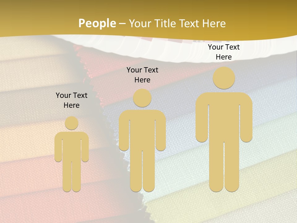 Samples Of A Fabric And Opened Color Card With Various Colors PowerPoint Template