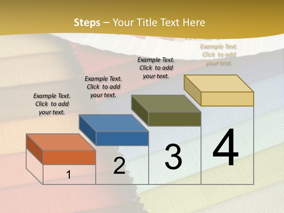Samples Of A Fabric And Opened Color Card With Various Colors PowerPoint Template