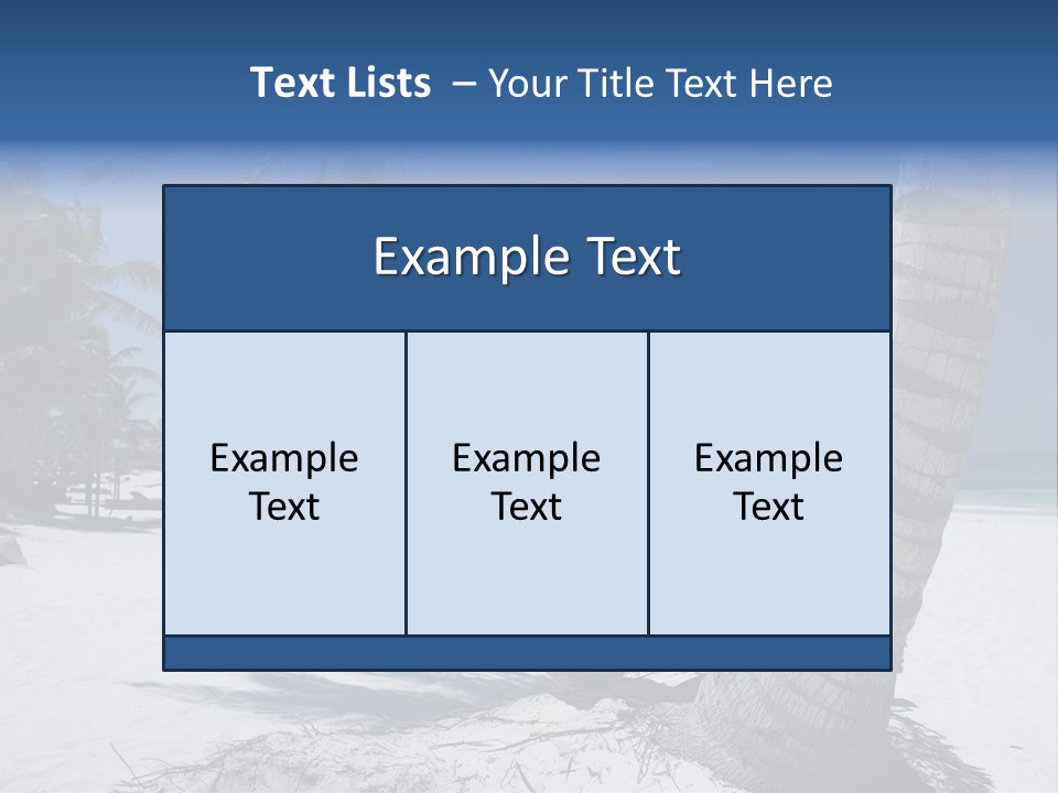 Young Woman Relaxing On The Hammock On A Tropical Beach PowerPoint Template