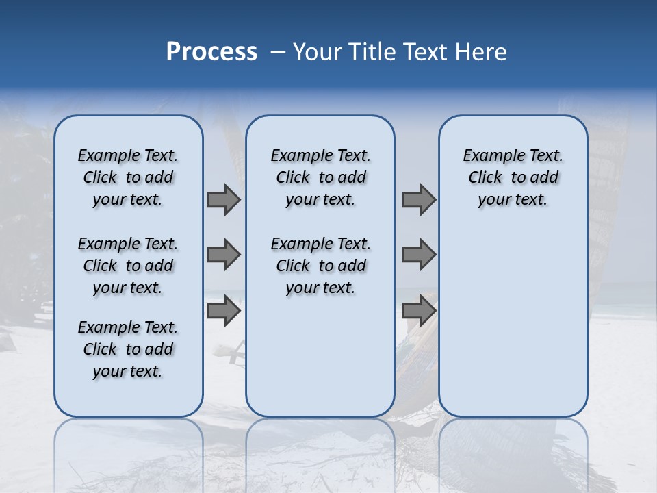 Young Woman Relaxing On The Hammock On A Tropical Beach PowerPoint Template