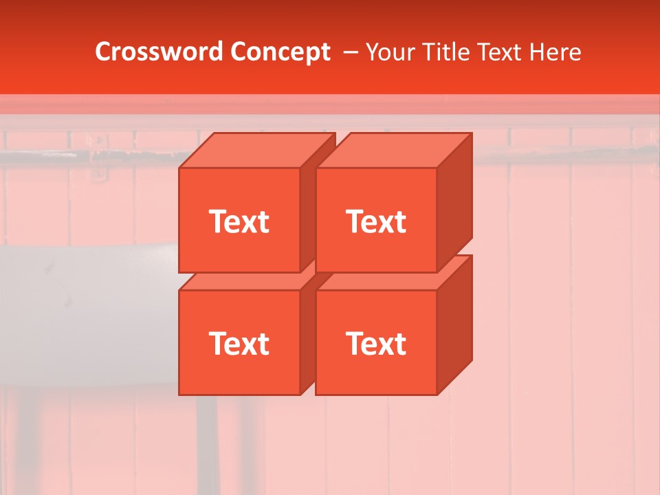 Classic School Chair With Black Board In The Background With Red Painted Wood Paneling PowerPoint Template