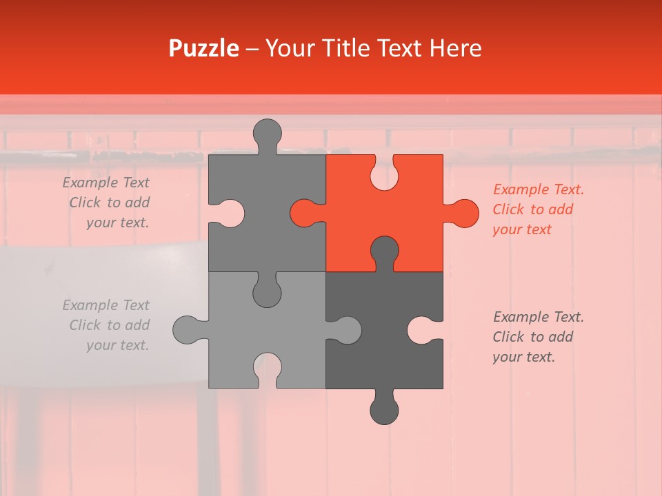 Classic School Chair With Black Board In The Background With Red Painted Wood Paneling PowerPoint Template