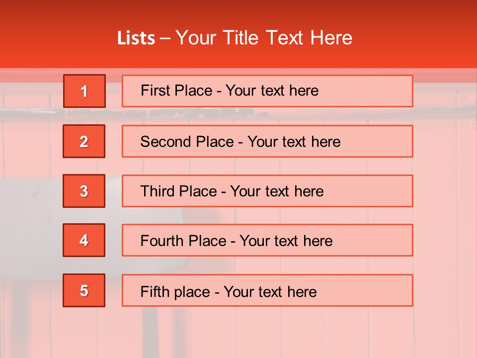 Classic School Chair With Black Board In The Background With Red Painted Wood Paneling PowerPoint Template