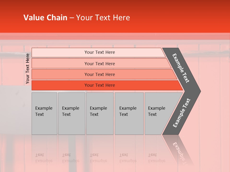 Classic School Chair With Black Board In The Background With Red Painted Wood Paneling PowerPoint Template