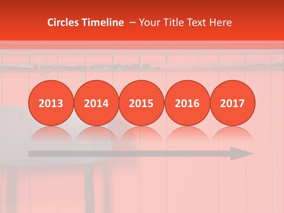 Classic School Chair With Black Board In The Background With Red Painted Wood Paneling PowerPoint Template