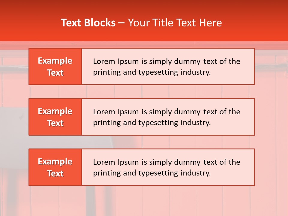 Classic School Chair With Black Board In The Background With Red Painted Wood Paneling PowerPoint Template