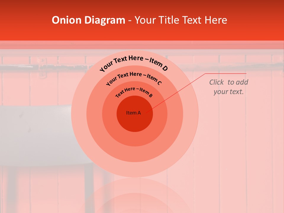 Classic School Chair With Black Board In The Background With Red Painted Wood Paneling PowerPoint Template