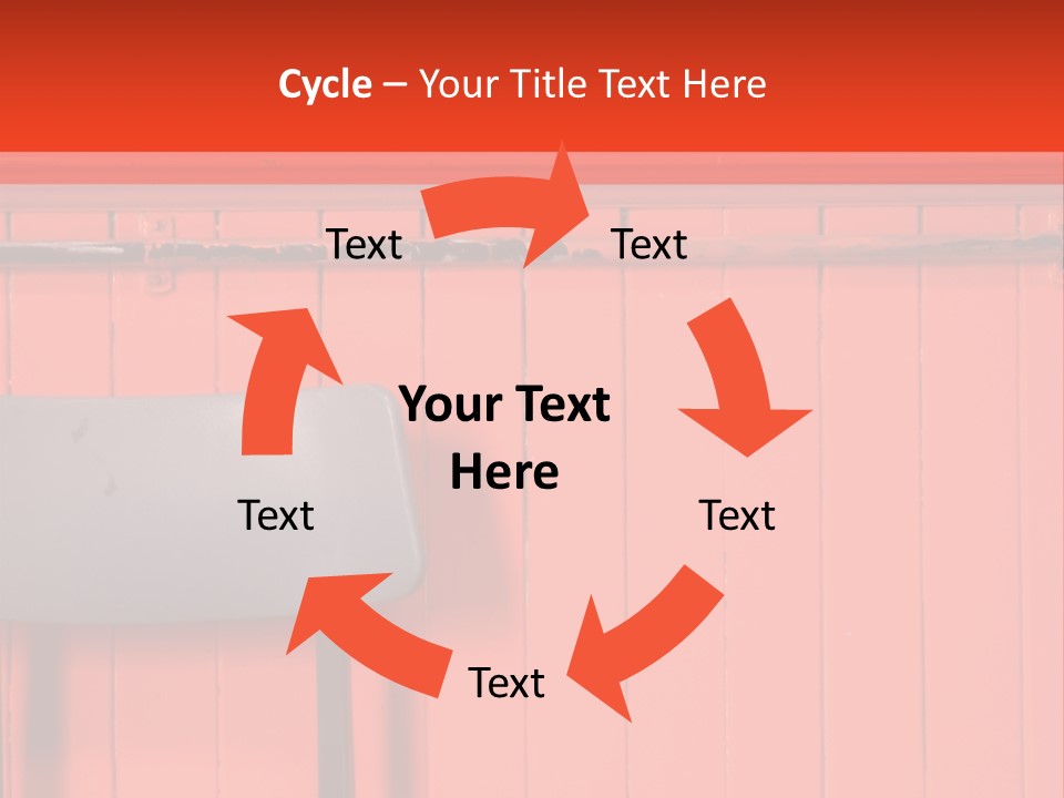 Classic School Chair With Black Board In The Background With Red Painted Wood Paneling PowerPoint Template