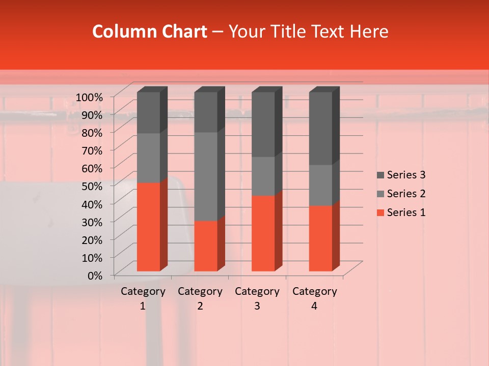 Classic School Chair With Black Board In The Background With Red Painted Wood Paneling PowerPoint Template