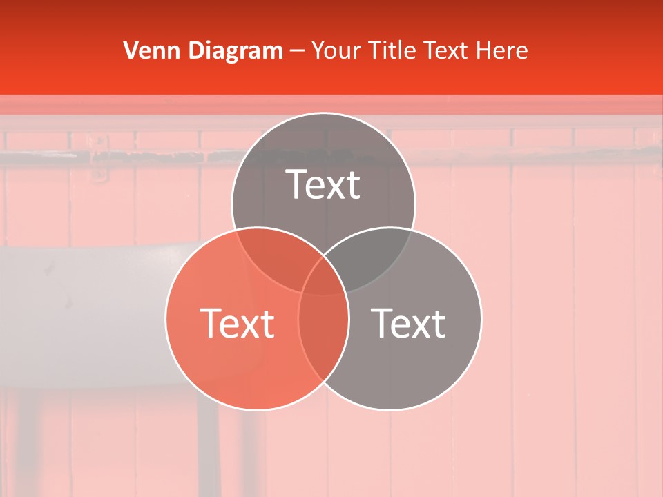 Classic School Chair With Black Board In The Background With Red Painted Wood Paneling PowerPoint Template