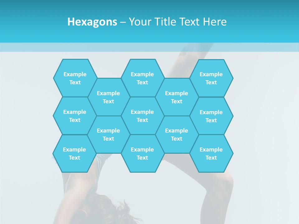 Young Beautiful Ballerina Posing On Grey Background PowerPoint Template