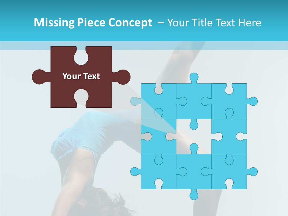 Young Beautiful Ballerina Posing On Grey Background PowerPoint Template