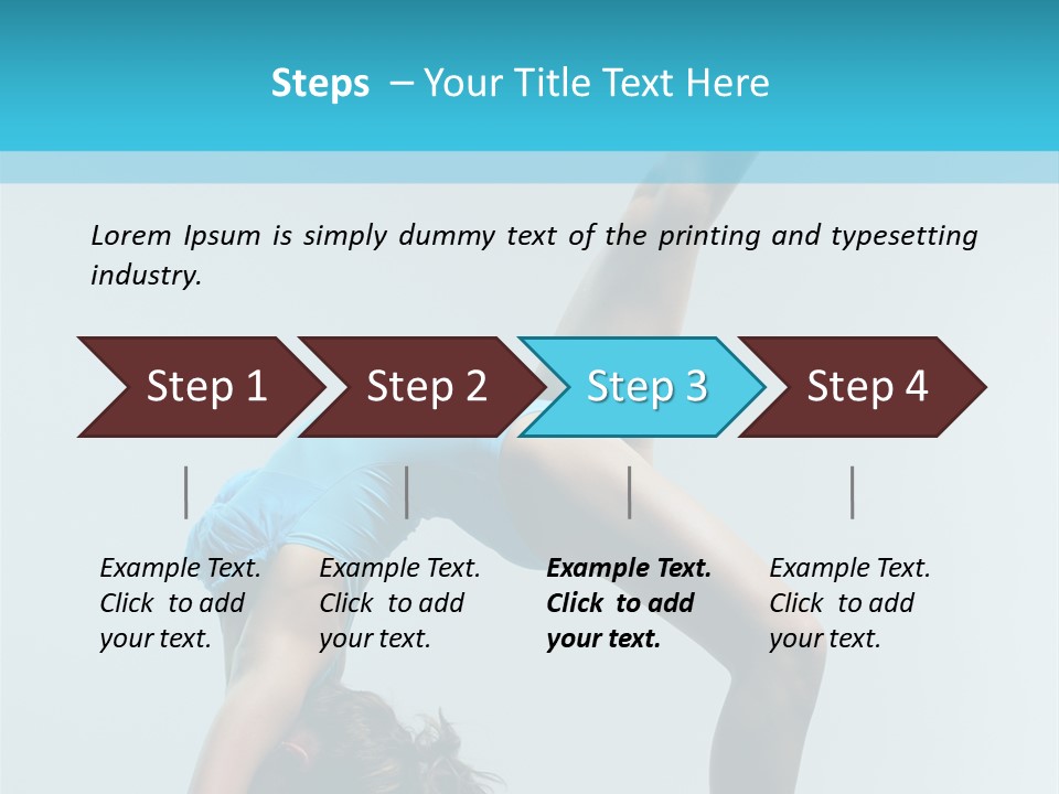 Young Beautiful Ballerina Posing On Grey Background PowerPoint Template