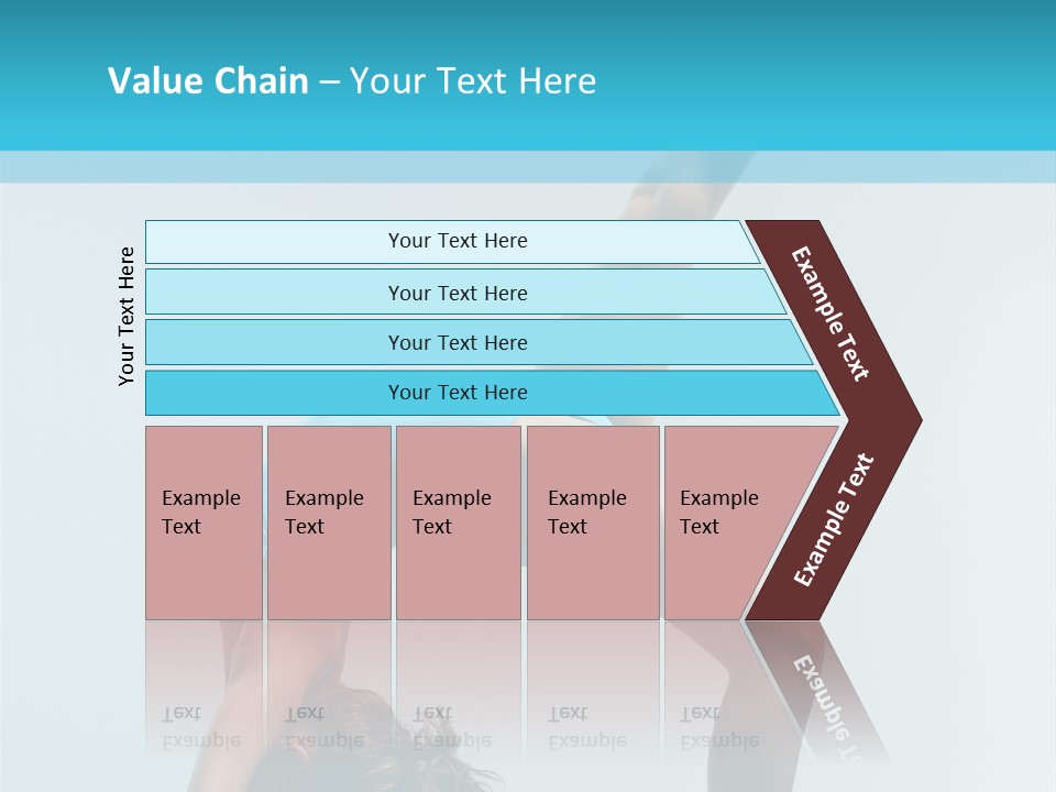 Young Beautiful Ballerina Posing On Grey Background PowerPoint Template